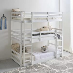 Triple Bunk Bed, Convertible Single Size, , 90 x